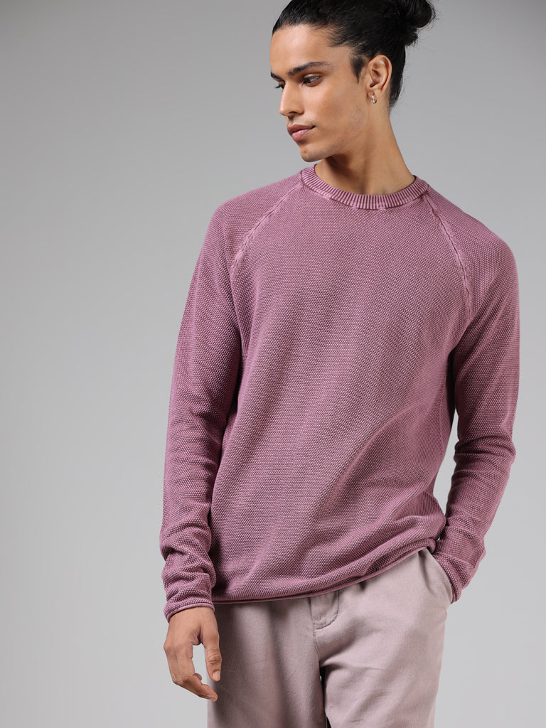 dark pink t shirt mens full sleeve