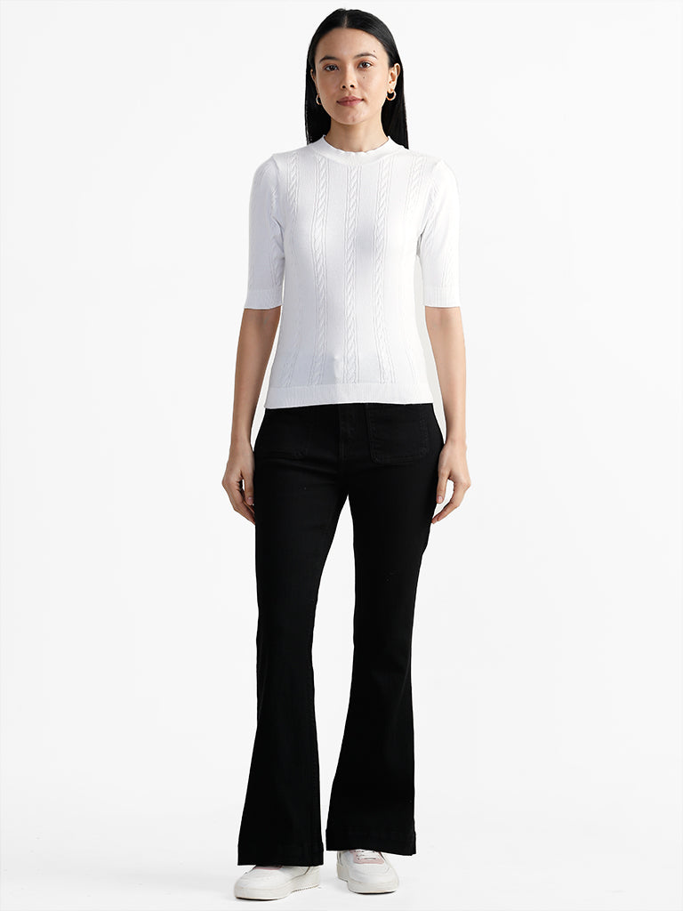 LOV Black Mid Rise Jeans