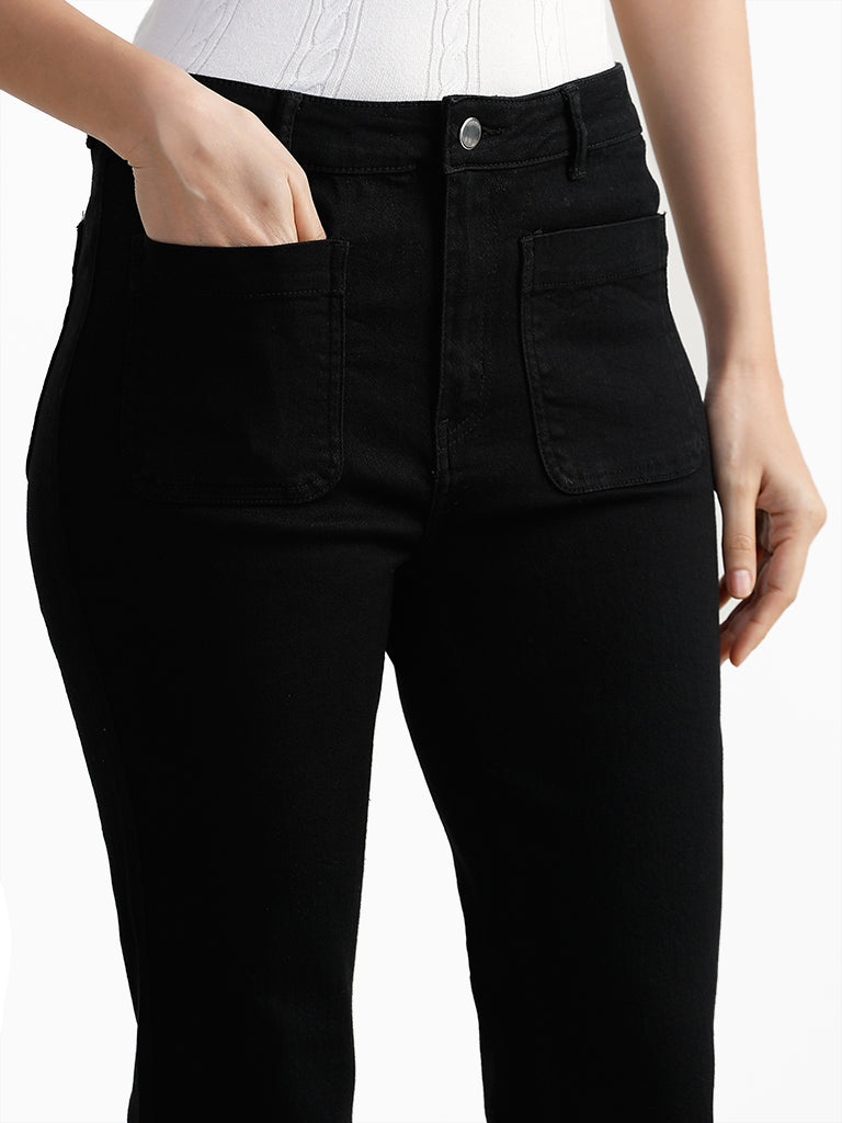 LOV Black Mid Rise Jeans