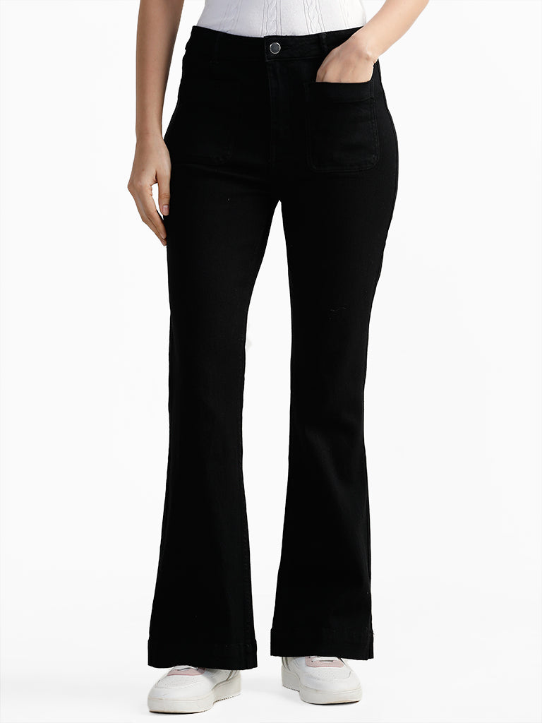 LOV Black Mid Rise Jeans