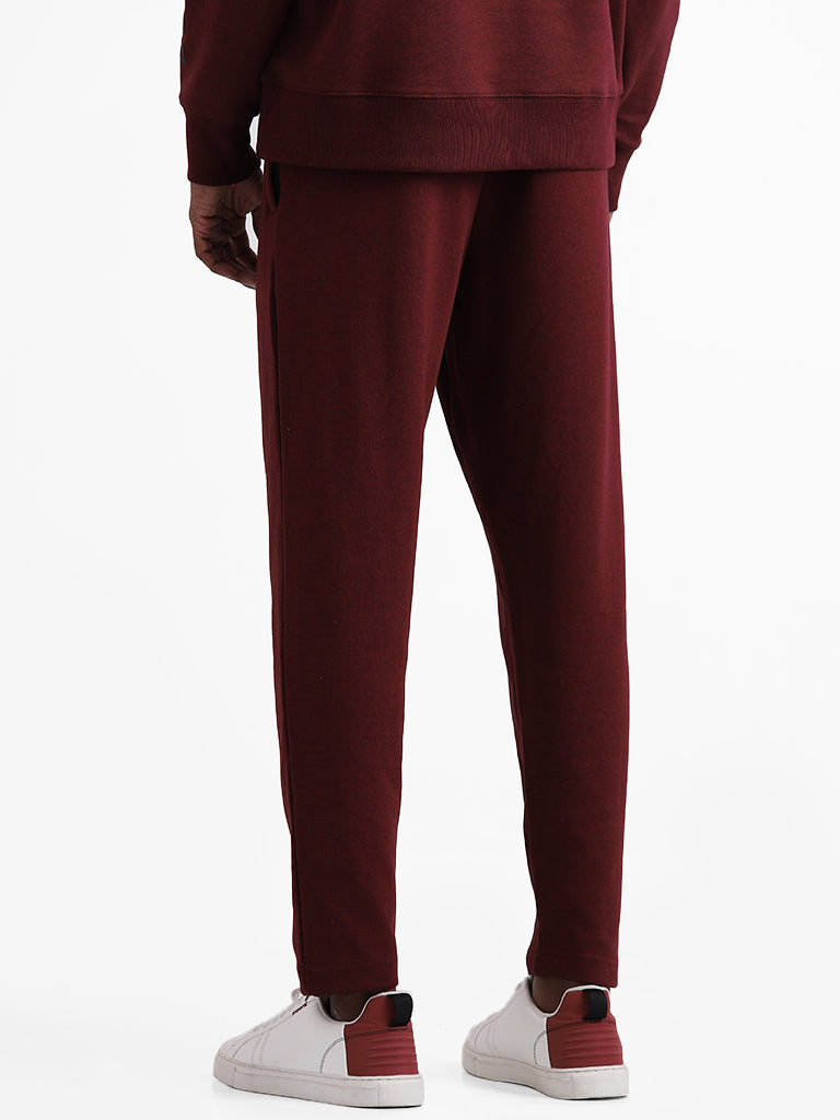 Studiofit Wine Melange Relaxed Fit Joggers