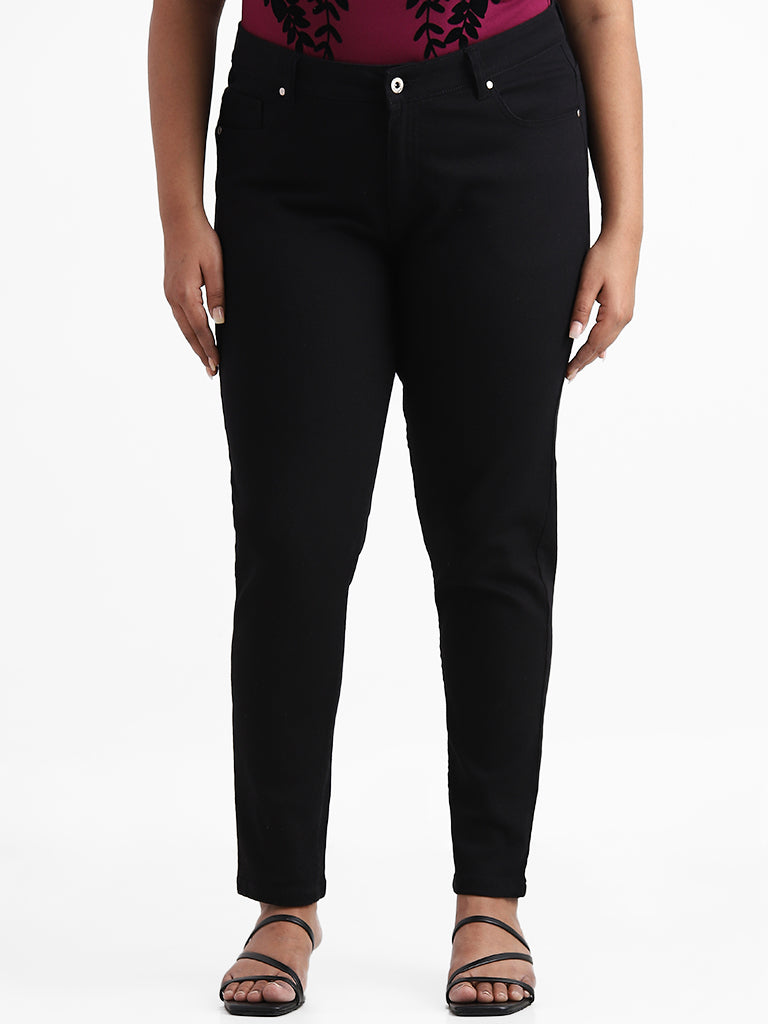 Gia Black Mid Rise Jeans