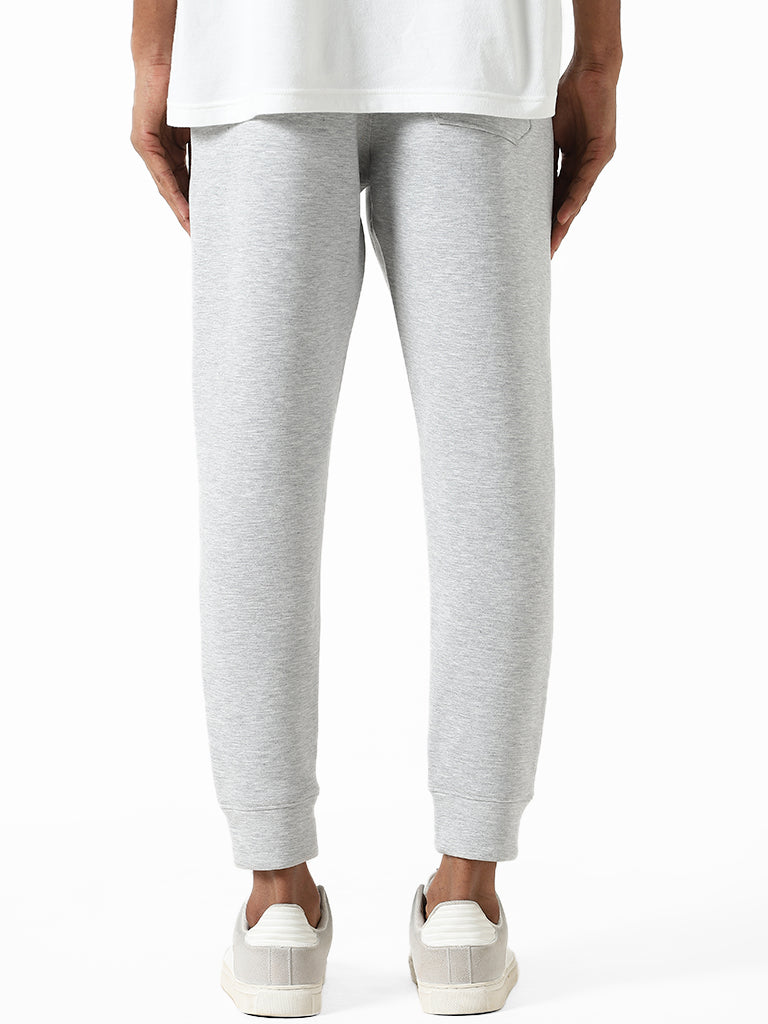 Studiofit Grey Melange Slim Fit Joggers