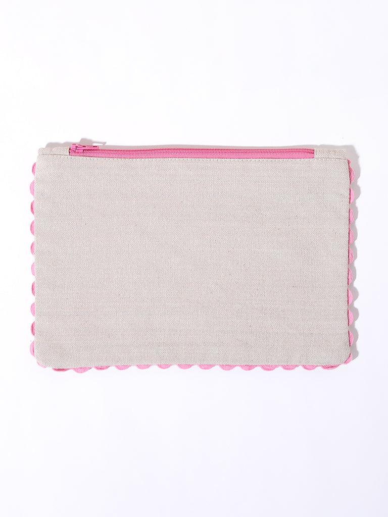 Westside Home Fuchsia Paisley Pouch