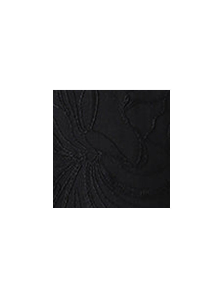 ETA Black Embroidered Resort Fit Dobby Shirt