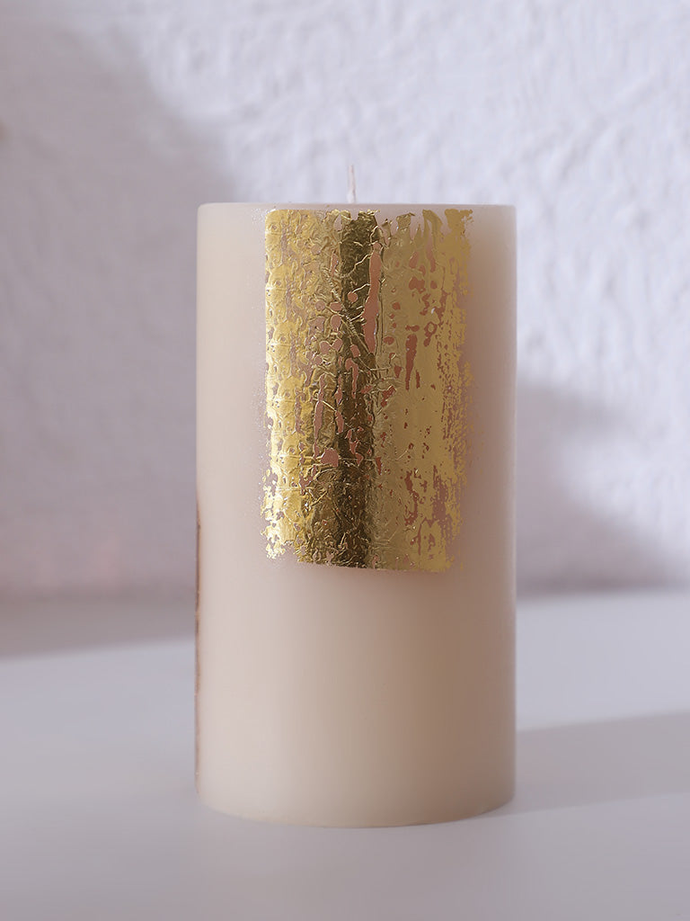 Westside Home Ivory Pillar Candle