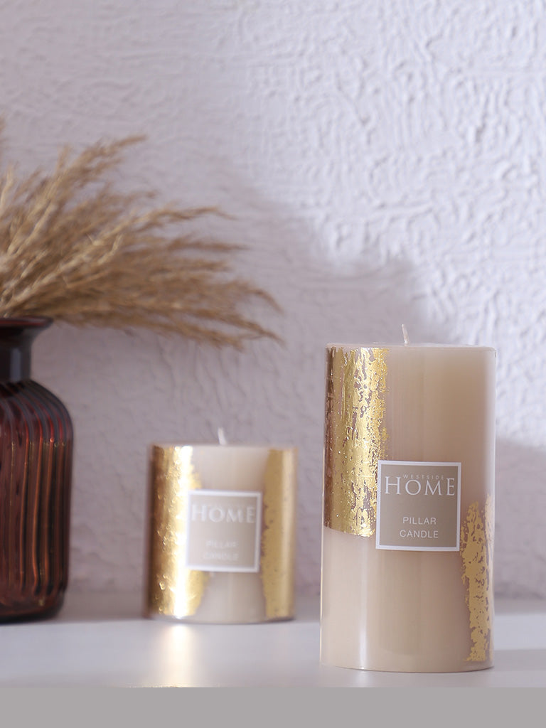 Westside Home Ivory Pillar Candle