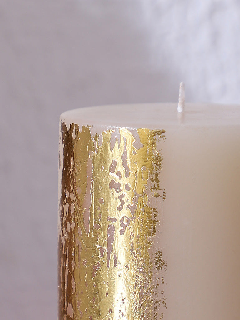 Westside Home Ivory Pillar Candle