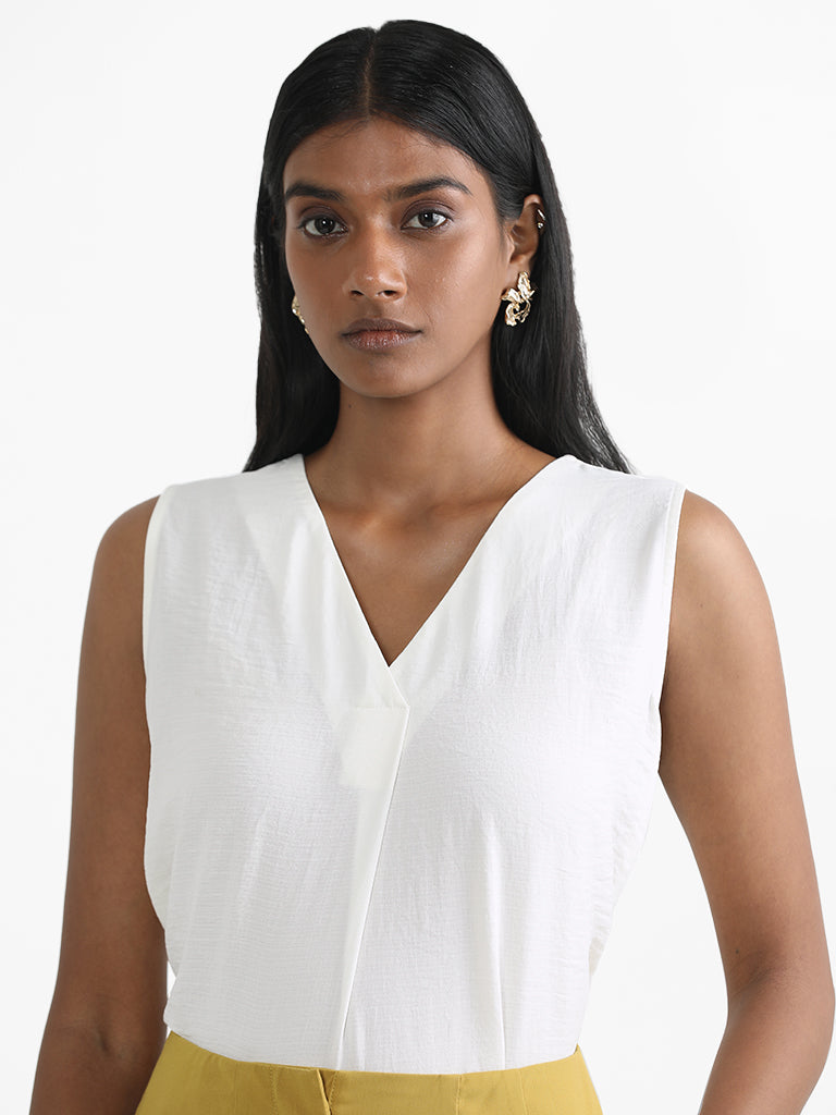 Wardrobe Egg Shell Off White Tank Top
