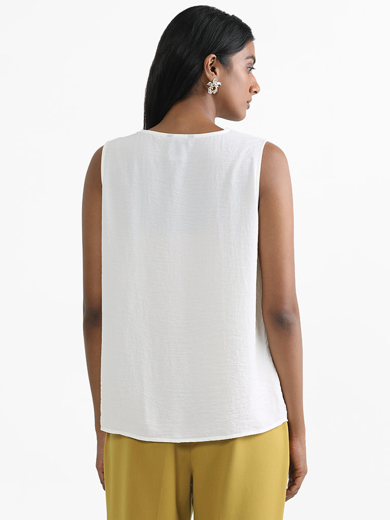 Wardrobe Egg Shell Off White Tank Top