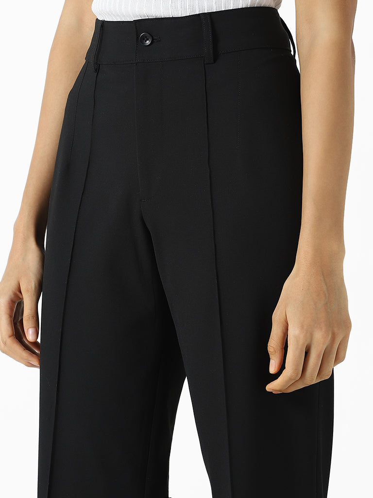 Wardrobe Black Mid Rise Trousers