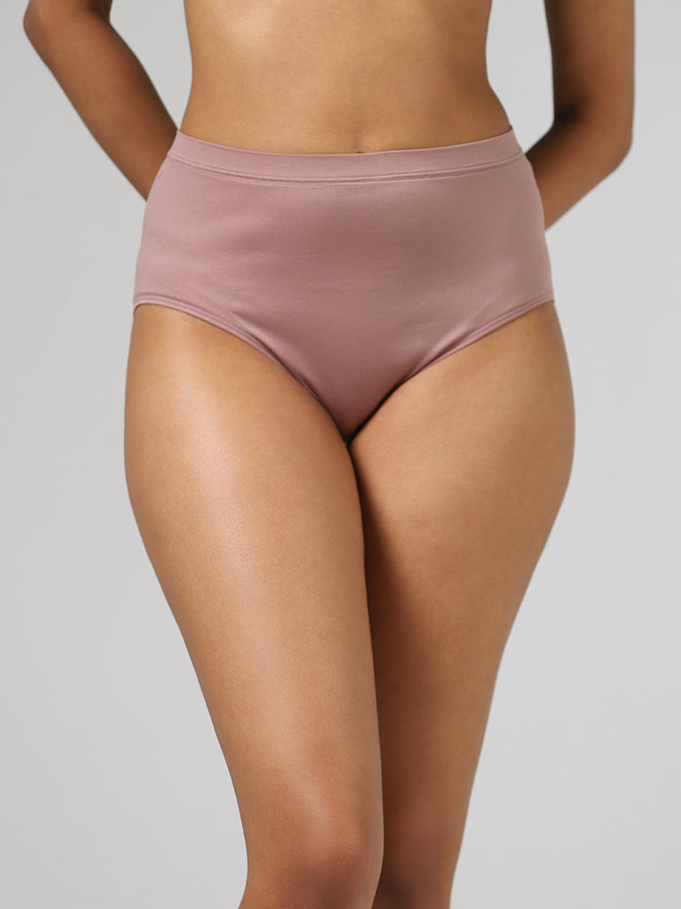 Wunderlove Solid Purple Full Brief