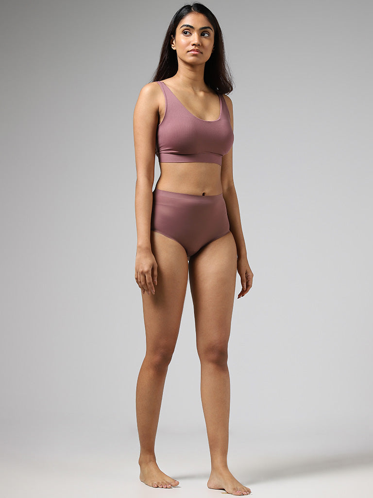 Buy Wunderlove Dusty Rose Free Size Bra from Westside