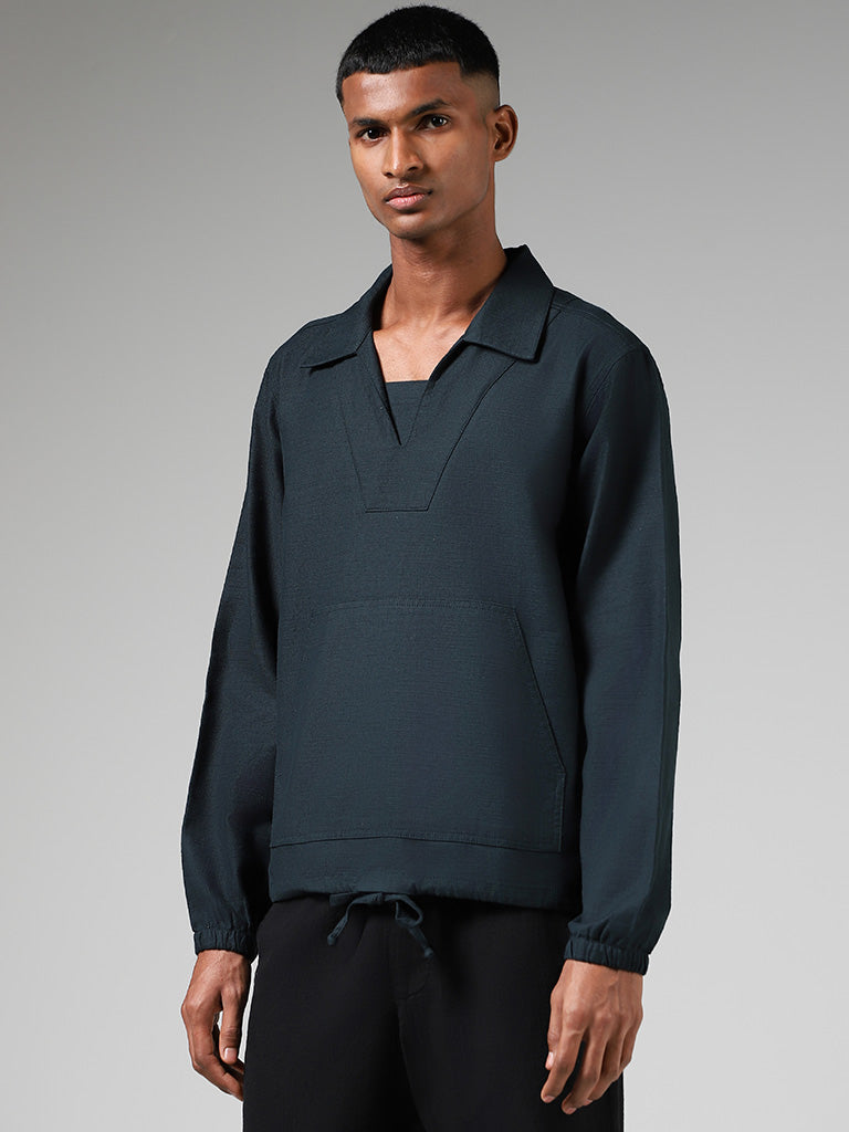 Solid green sweatshirt outlet