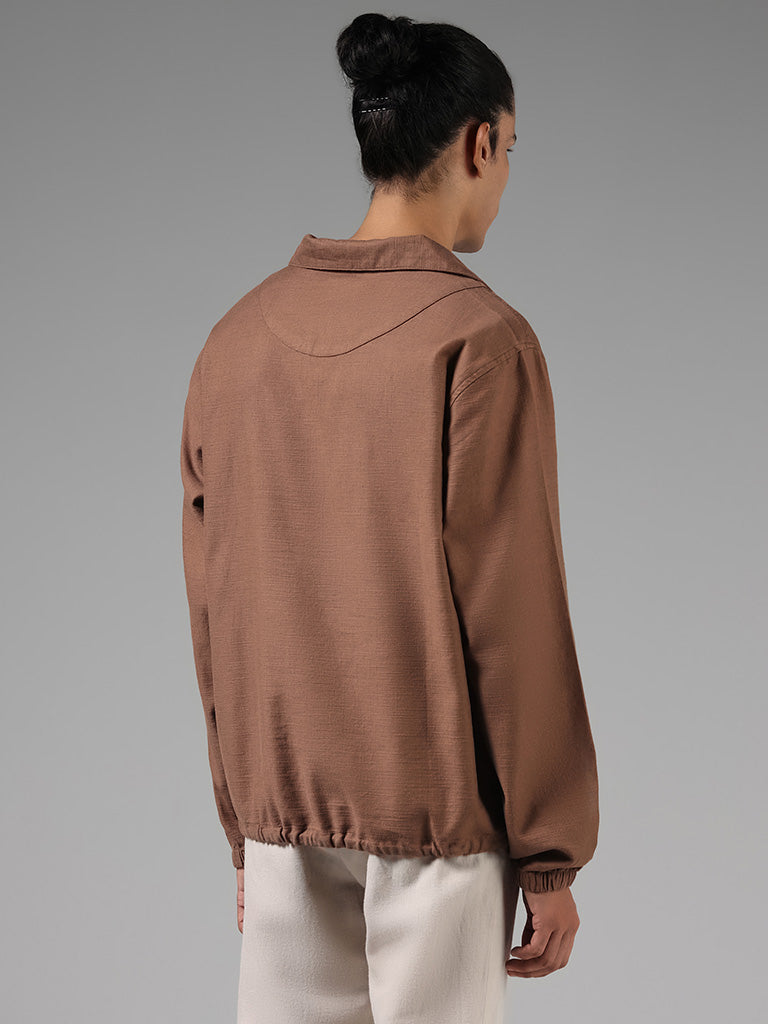 ETA Solid Brown Resort Fit sweatshirt