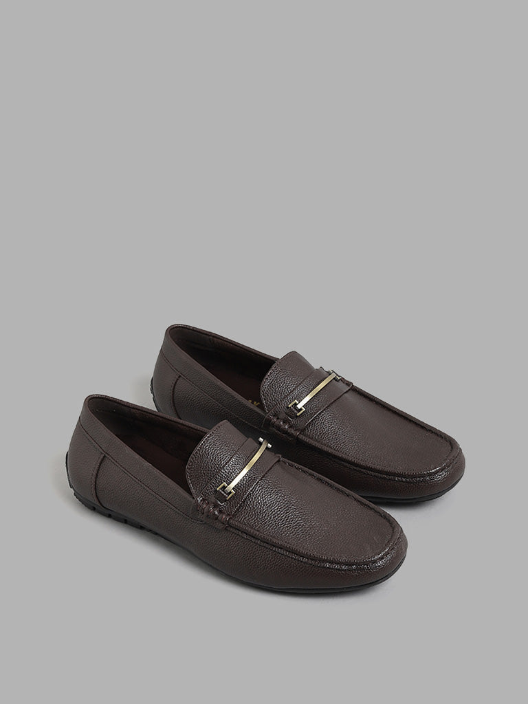 Buy SOLEPLAY Brown Trim Loafers from Westside