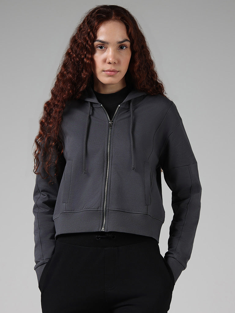 Cropped cheap hoodie jacket