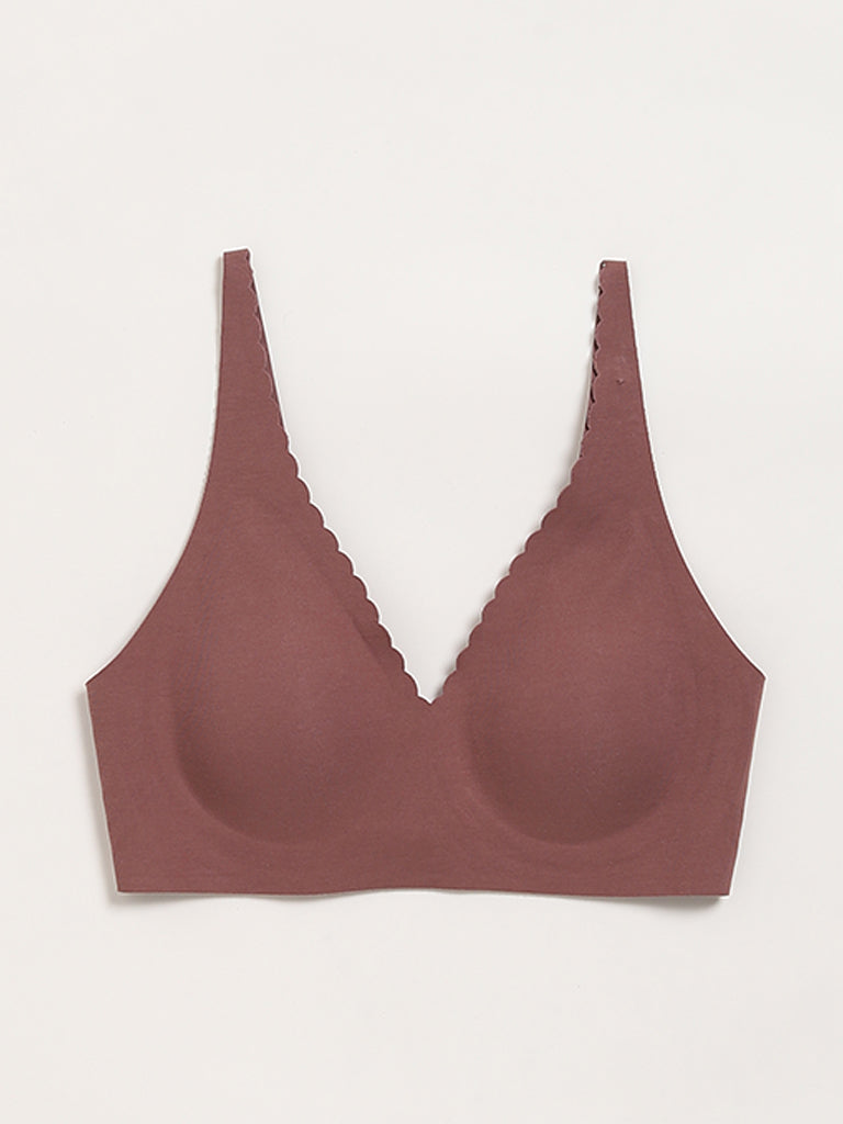 Buy Wunderlove Brown Invisible Bra from Westside