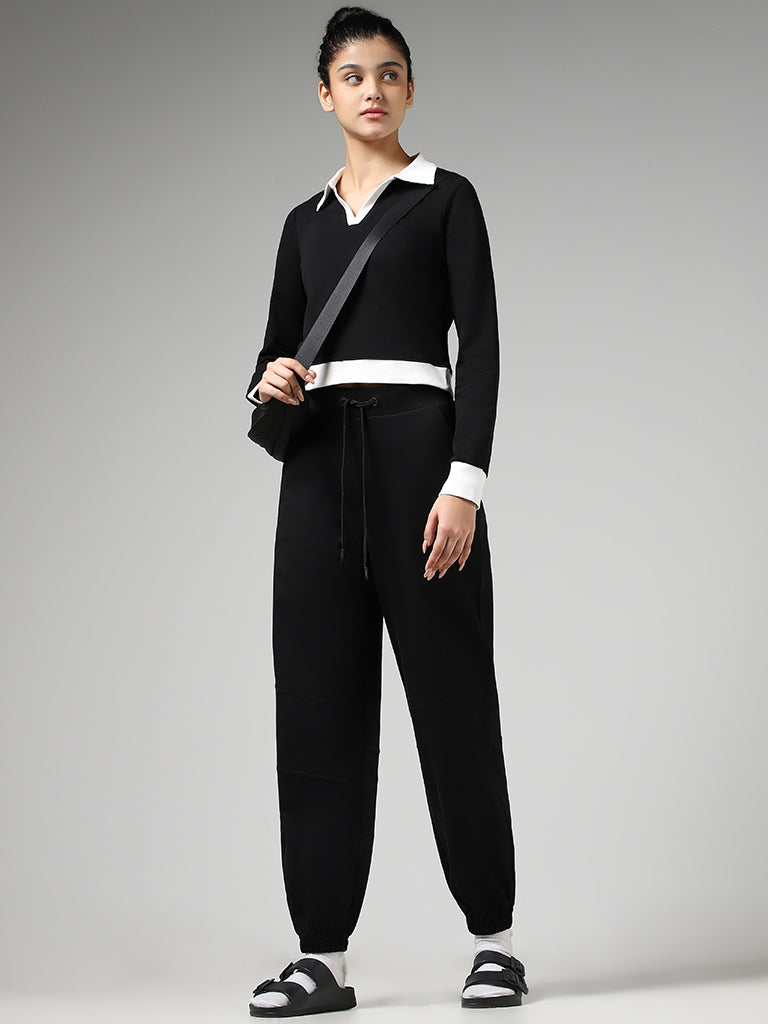 Modeve Solid Women Black Track Pants - Buy Modeve Solid Women