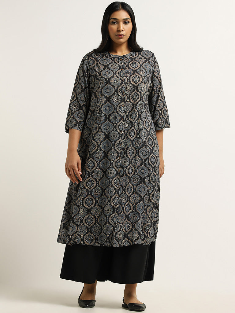 Westside black deals kurta