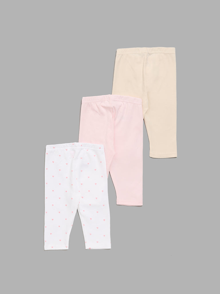 HOP Baby Multicolor Printed Pants- Pack of 3