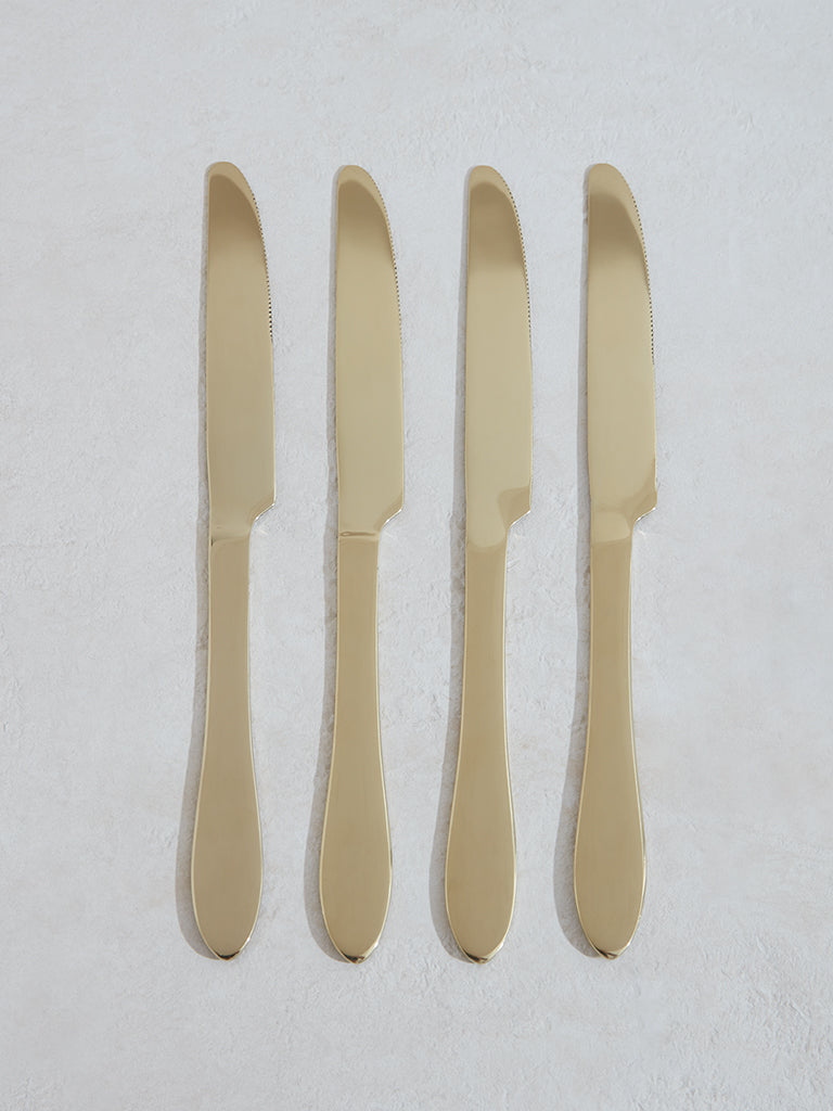 Westside Home Dull Gold Knife (Set of 4)