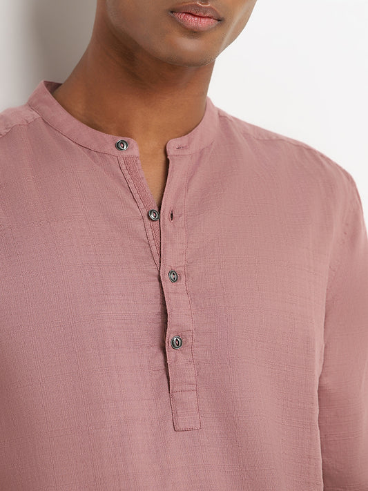 ETA Dusty Pink Cotton Resort Fit Shirt