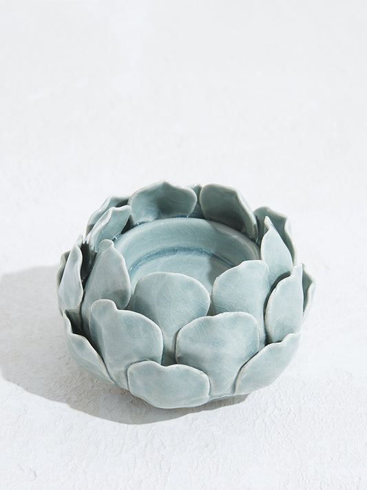 Westside Home Mint Ceramic Artichoke Tealight Holder
