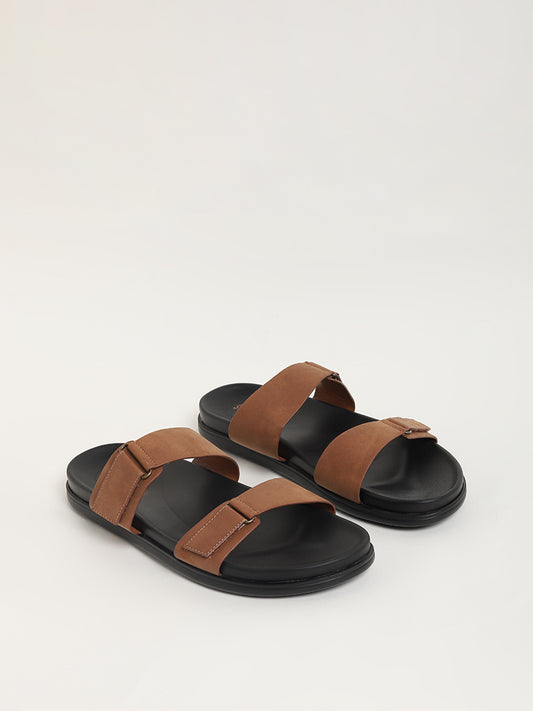 SOLEPLAY Brown Strap-On Sandals