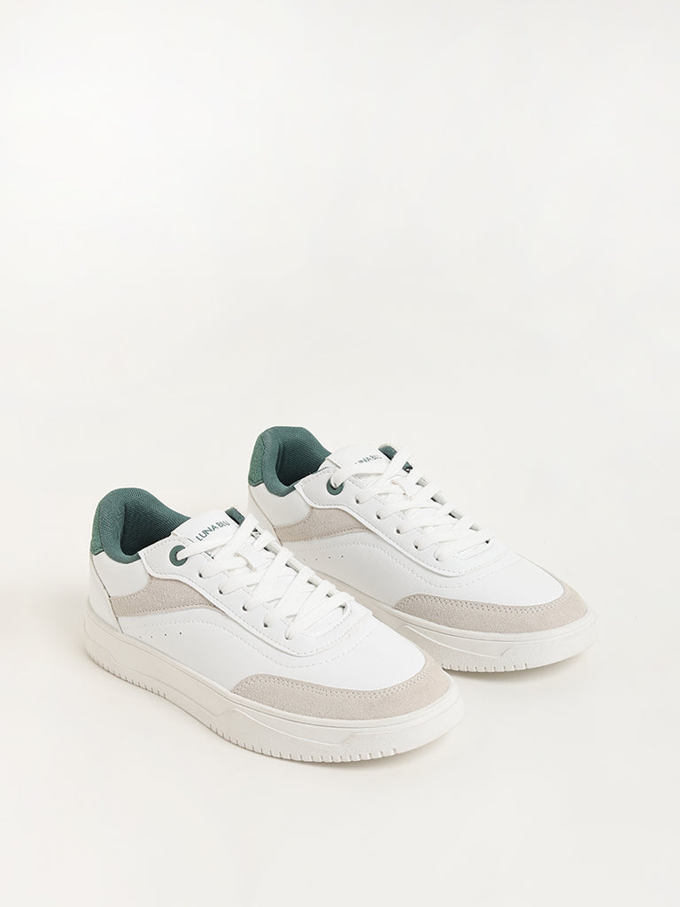 LUNA BLU Green Lace Up Sneakers