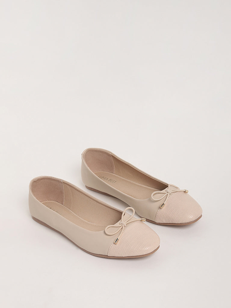 Buy LUNA BLU Beige Ballerina from Westside