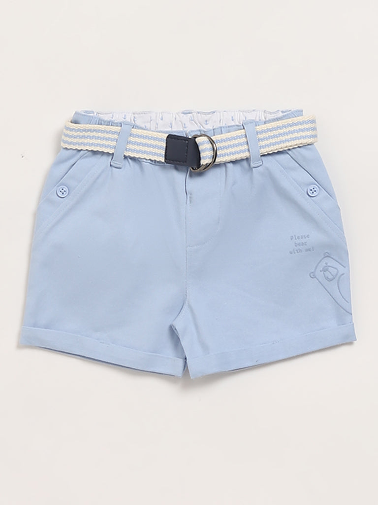 Baby boy light blue shorts sale