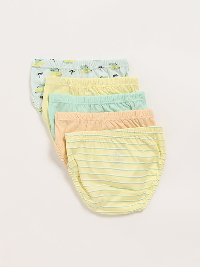 HOP Kids Multicolored Briefs - Pack of 5