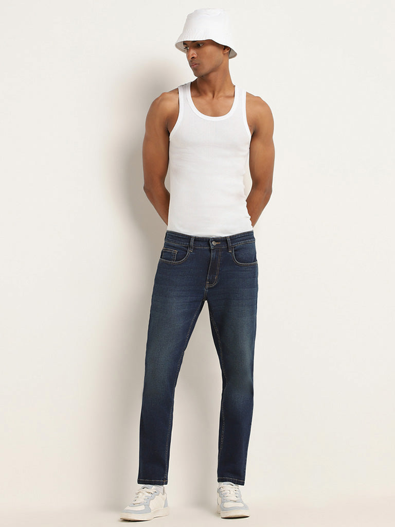 Nuon Blue Slim - Fit Mid - Rise Jeans