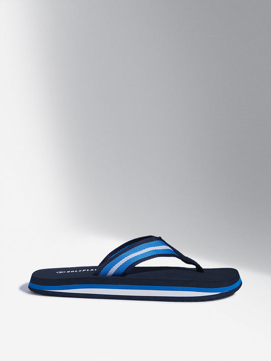 SOLEPLAY Navy Colour-Blocked Flip-Flop