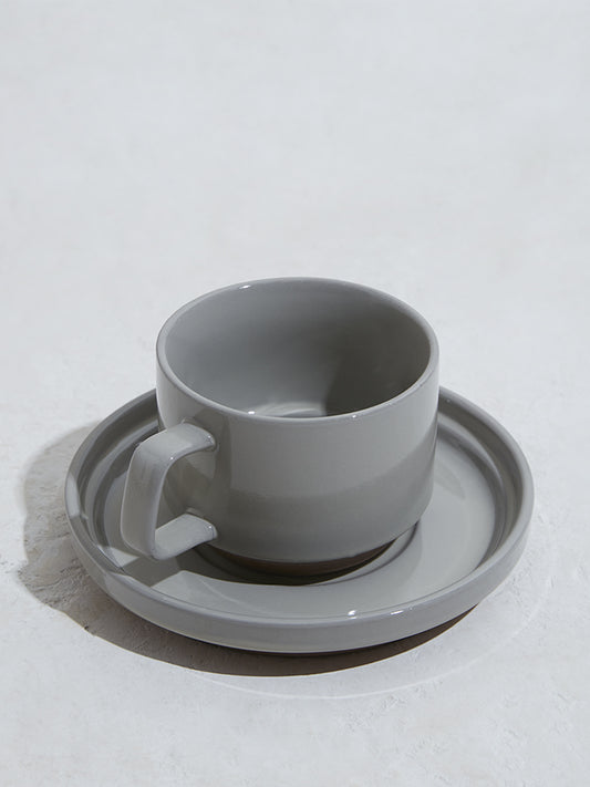 Westside Home Grey Cup and Saucer