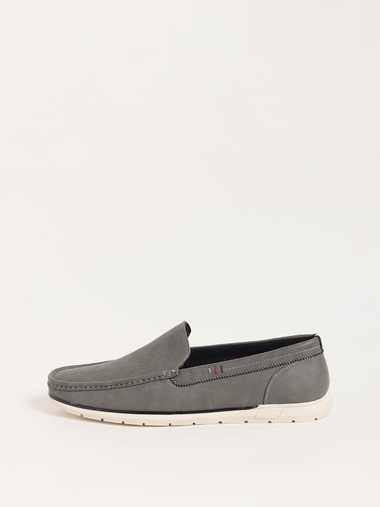 SOLEPLAY Grey Slip-On Casual Loafers