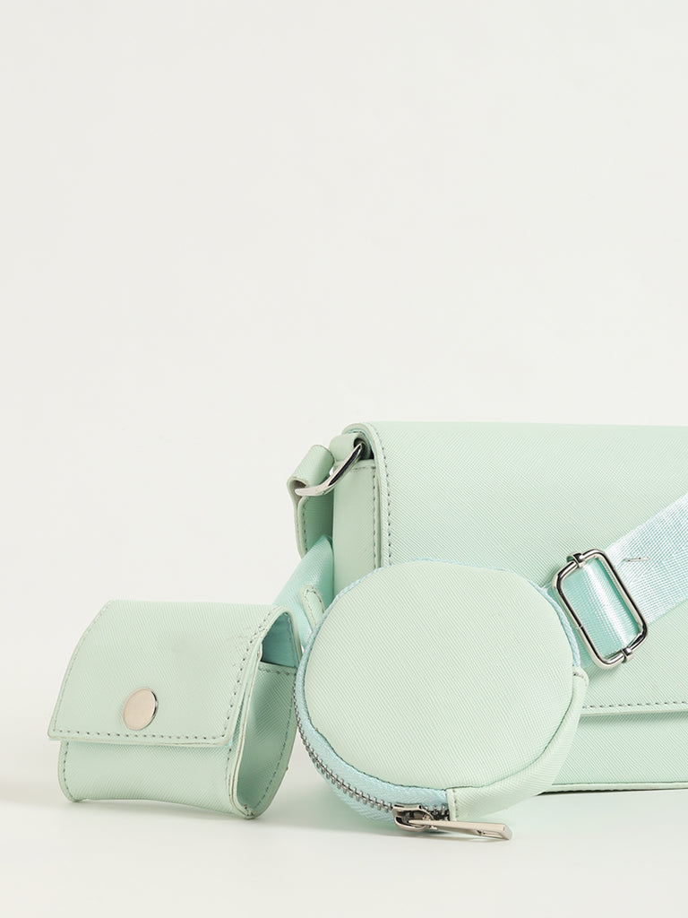 Nuon Mint Sling Bag with Coin Pouch