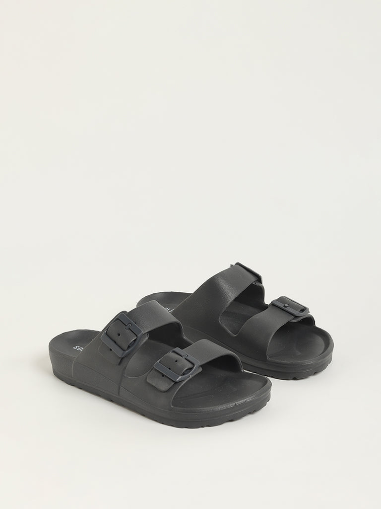 SOLEPLAY Charcoal Double Band Flip-Flops