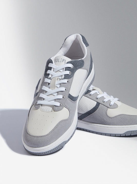 SOLEPLAY Grey Colour-Blocked Sneakers