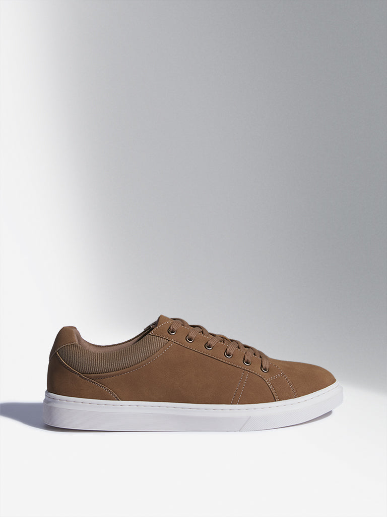 SOLEPLAY Brown Lace-Up Sneakers