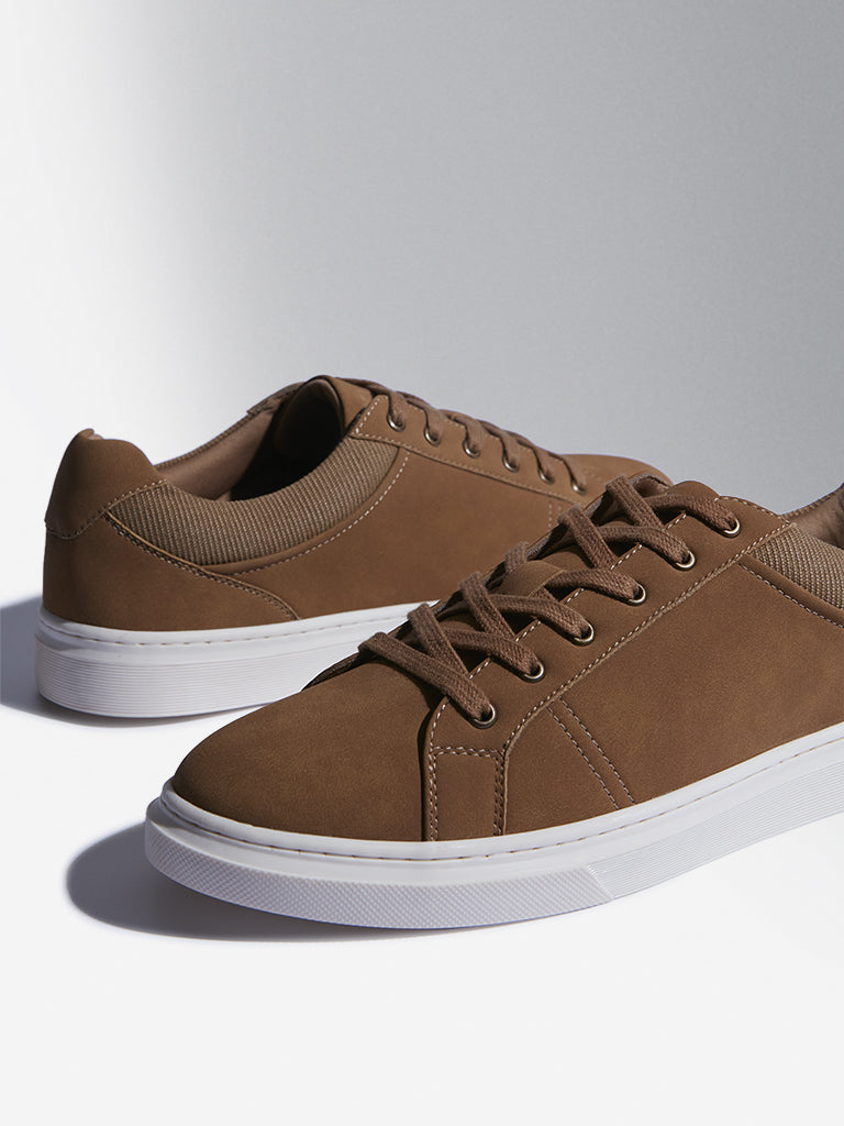SOLEPLAY Brown Lace-Up Sneakers