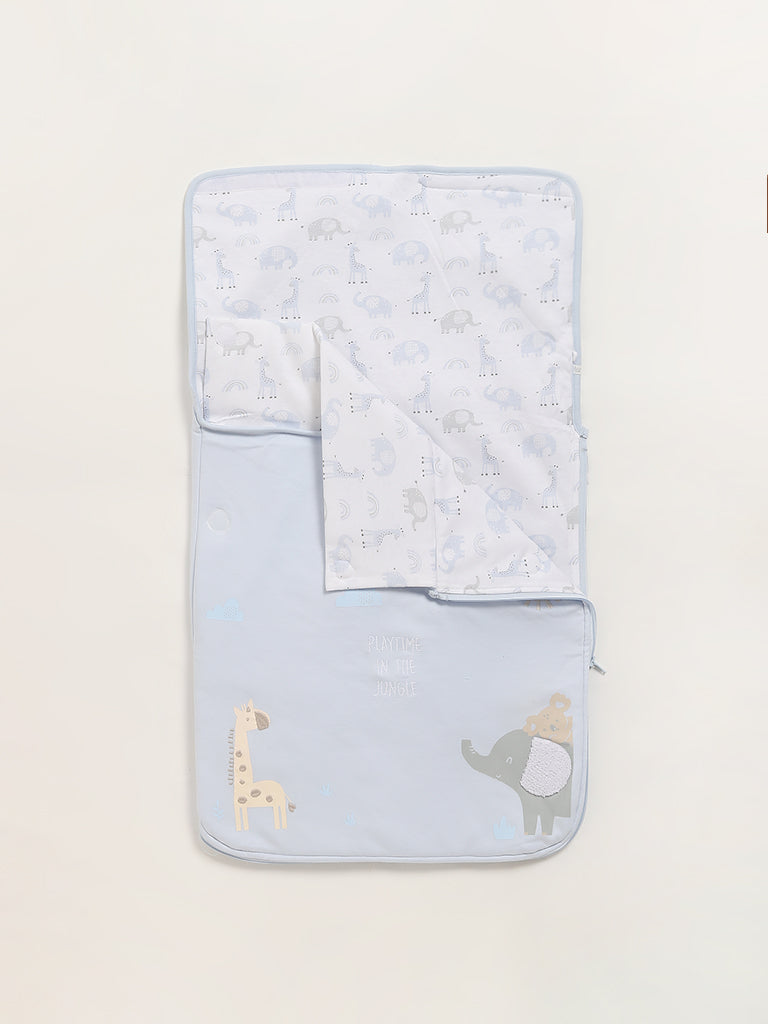 HOP Baby Blue Printed Sleeping Bag