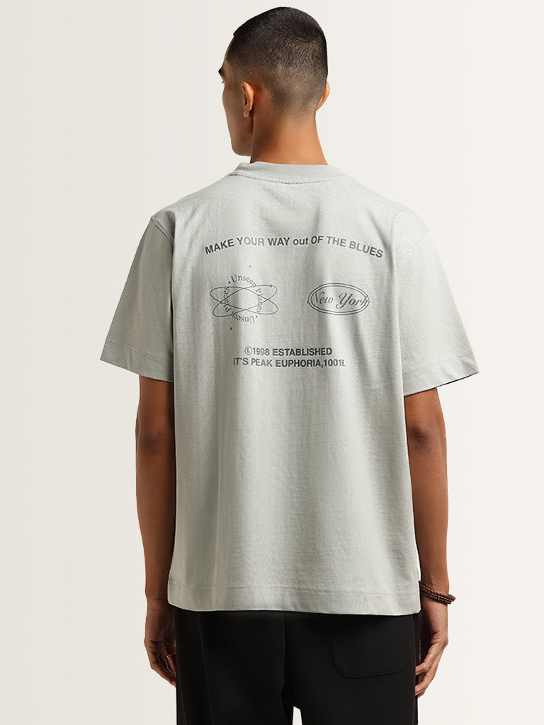 Studiofit Dusty Sage Text Design T-Shirt