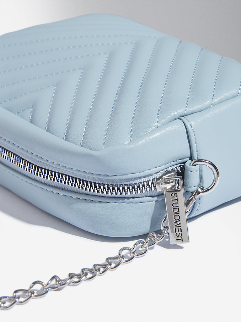 Studiowest Blue Quilted Pouch