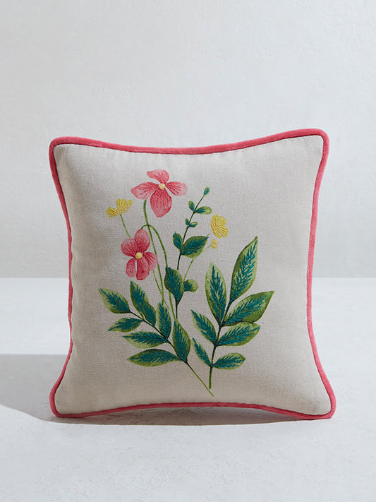 Westside Home Multicolour Floral Printed Cushion Cover
