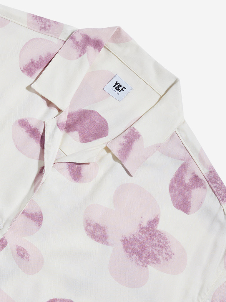 Y&F Kids Pink Printed Design Shirt