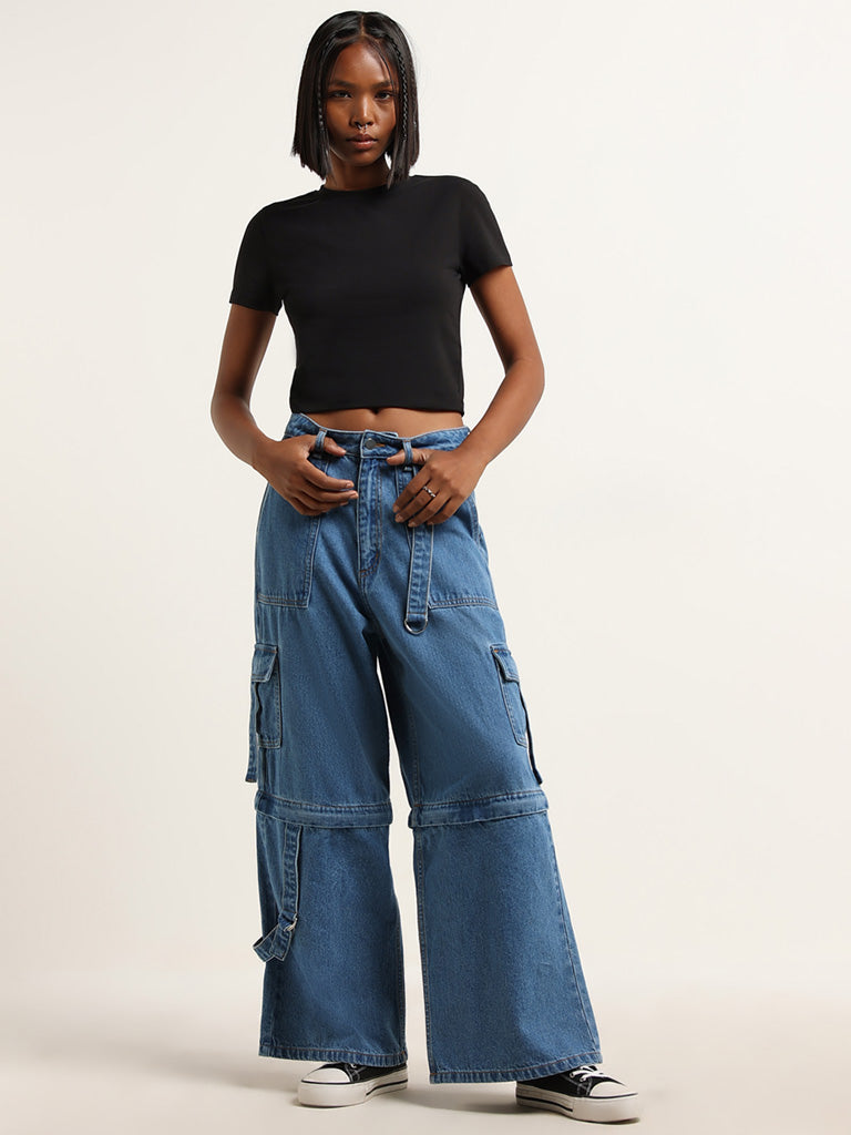 パンツ digne high-waist pants digne high-waist pants