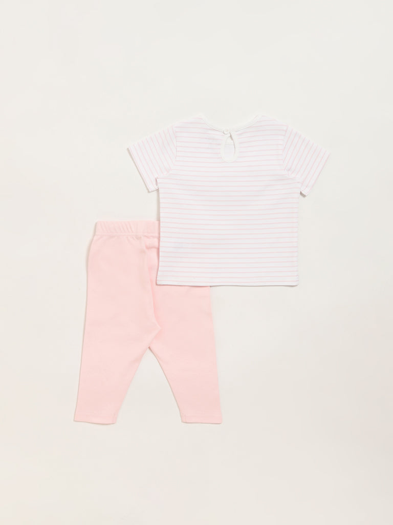 HOP Baby Pink Bunny T-Shirt & Leggings