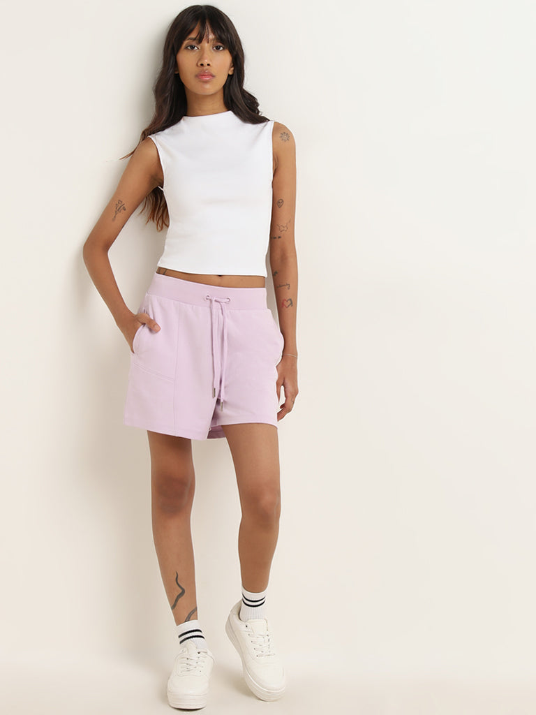 Studiofit Lilac Mid-Rise Shorts